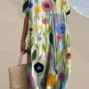 Floravia | Floral Flowy Lightweight Holiday Maxi Dress
