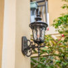 Nzmarket Vintage Outdoor Glass Wall Lantern – Aluminium & Glass