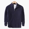 Kit | Men's Cable Knit Half-Zip Sweater