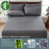 Nzmarket 5-Piece Bamboo Microfibre Fitted Sheet Set – All-Season Comfort