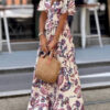 Joan | Floral Print Puff Sleeve Maxi Dress