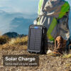 Solar External Power Bank – 20,000mAh, Waterproof & Portable USB Charger