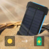 Solar External Power Bank – 20,000mAh, Waterproof & Portable USB Charger