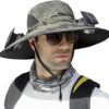 BreezeShade Cooling Sun Hat with Solar Fans