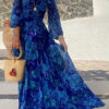 Francesca | Long dress with floral print