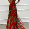 Sandra | Vibrant Draped Dress