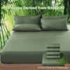 Nzmarket 5-Piece Bamboo Microfibre Fitted Sheet Set – All-Season Comfort