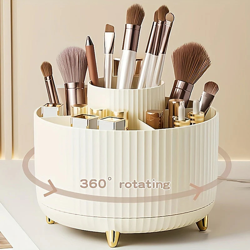 Nzmarket 360 Degree Rotating Makeup Organiser – 5 Colours, Multi-Tier