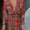Dineke | Elegant dress with floral print