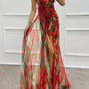 Sandra | Vibrant Draped Dress