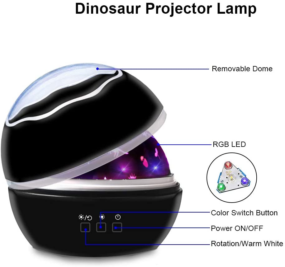 Nzmarket Dinosaur Projector Lamp