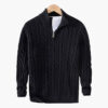Kit | Men's Cable Knit Half-Zip Sweater