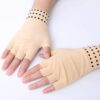ThermaFlex Arthritis Compression Gloves - Fingerless, Lightweight Support