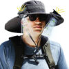 BreezeShade Cooling Sun Hat with Solar Fans