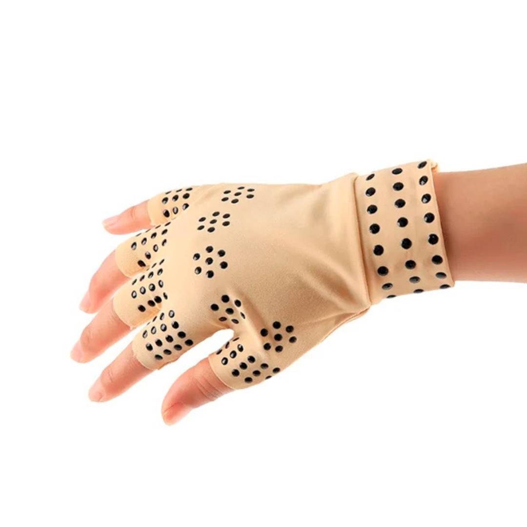 ThermaFlex Arthritis Compression Gloves - Fingerless, Lightweight Support