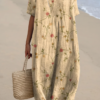 Floravia | Floral Flowy Lightweight Holiday Maxi Dress