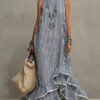Grace | Retro Ruffled Casual Maxi Dress