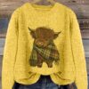 Aurélie - Pull Chic Imprimé Vache