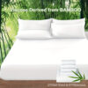 Nzmarket 5-Piece Bamboo Microfibre Fitted Sheet Set – All-Season Comfort