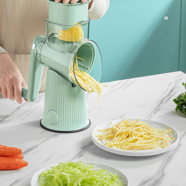 Nzmarket 5-in-1 Gourmet Food Grater – Stainless Steel, Built-In Container