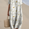 Floravia | Floral Flowy Lightweight Holiday Maxi Dress