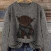 Aurélie - Pull Chic Imprimé Vache