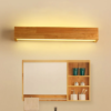 Nzmarket Modern Wood LED Wall Fixture – Natural Timber, Integrated LED