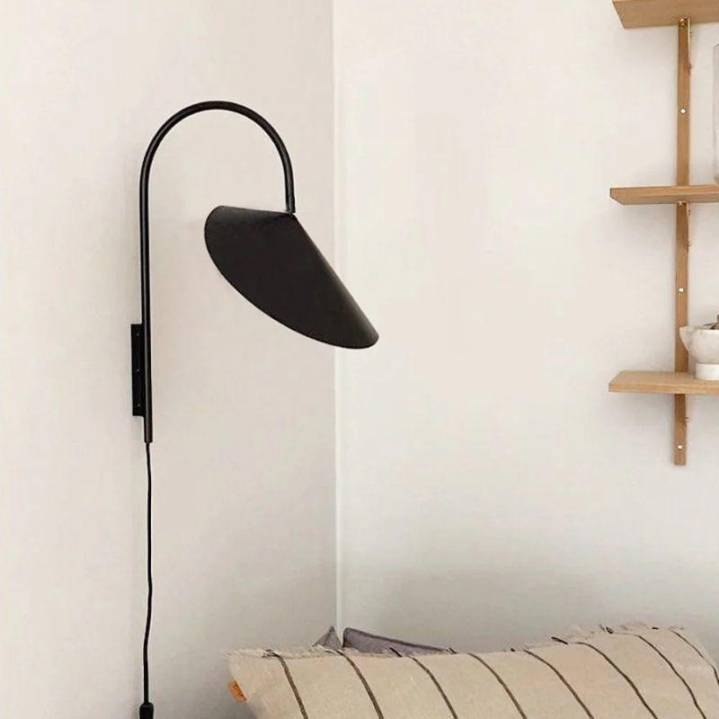 Nzmarket Modern Iron Petal Wall Light – Sculptural Shadow Art Design