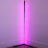 Nzmarket Slim LED Corner Floor Lamp – Adjustable Brightness, Warm White