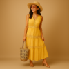 Ibizelle | Boho Flowy Relaxed Fit Beach Festival Maxi Dress