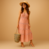 Ibizelle | Boho Flowy Relaxed Fit Beach Festival Maxi Dress