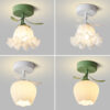 Nzmarket Floral Artistic Glass Ceiling Light – Style A & B, Single or Multi-Pack