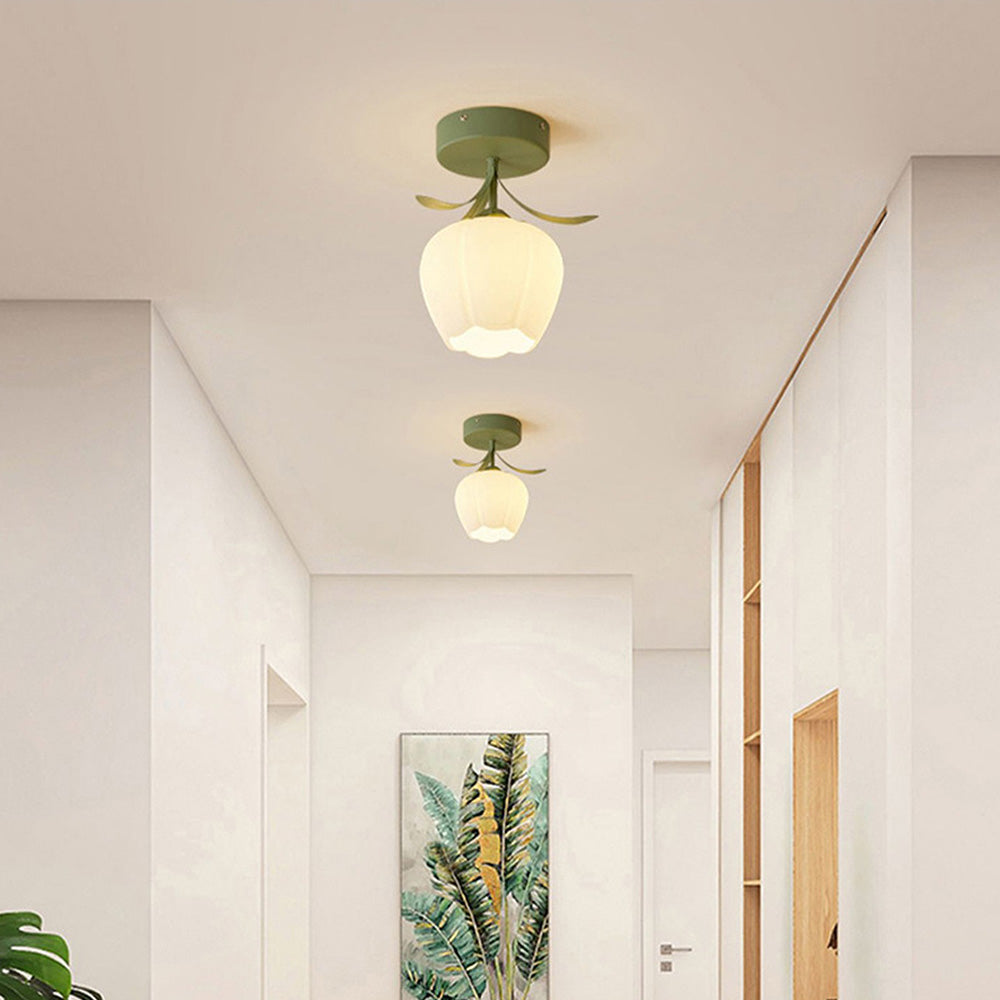 Nzmarket Floral Artistic Glass Ceiling Light – Style A & B, Single or Multi-Pack