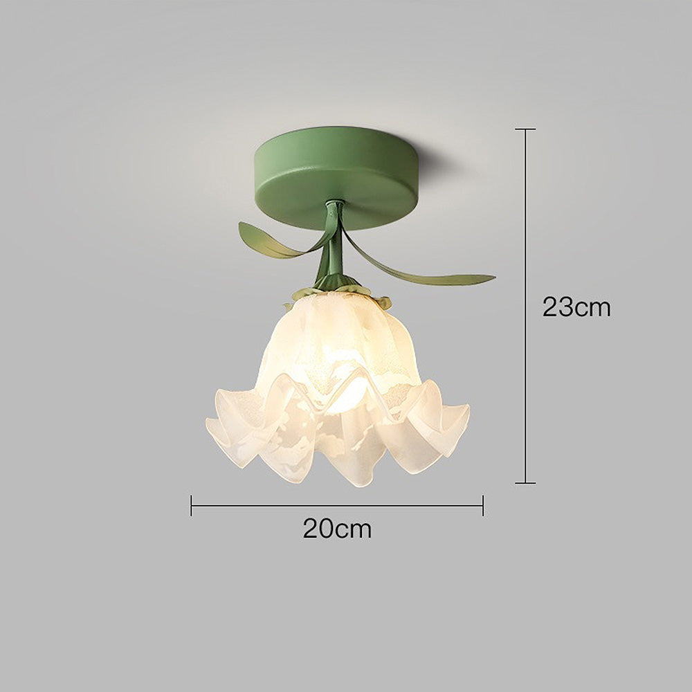 Nzmarket Floral Artistic Glass Ceiling Light – Style A & B, Single or Multi-Pack