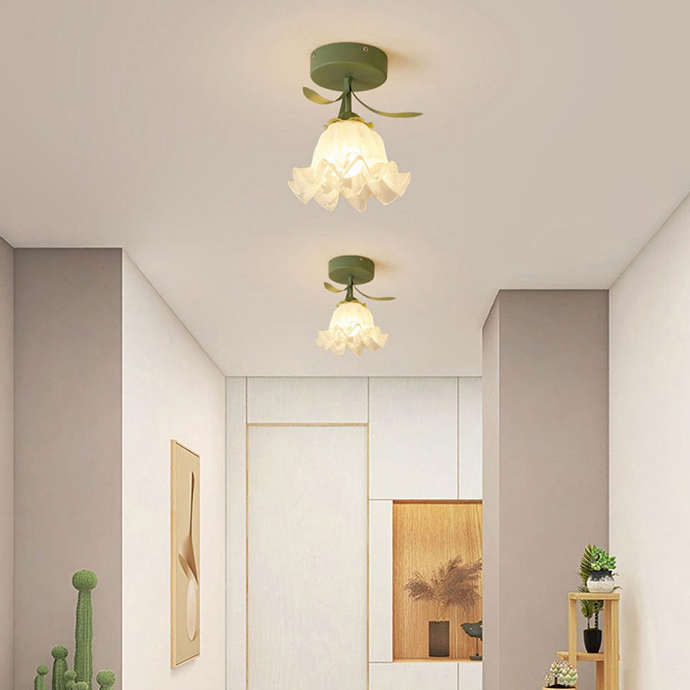 Nzmarket Floral Artistic Glass Ceiling Light – Style A & B, Single or Multi-Pack