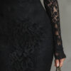 Julia | Black Lace Maxi Dress