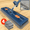 FlatEase Large Floor Mop – With Reusable Microfiber & 360° Swivel Head