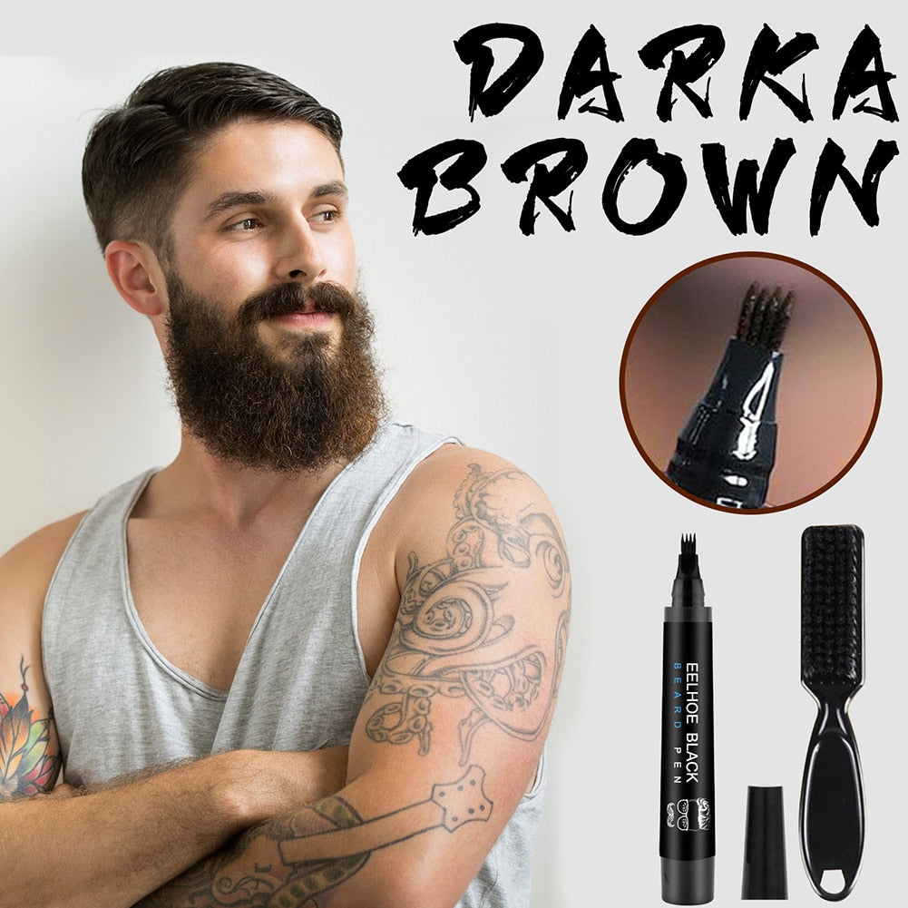 Nzmarket Waterproof Beard Filling Pen Kit – Fuller, Defined Beard Instantly