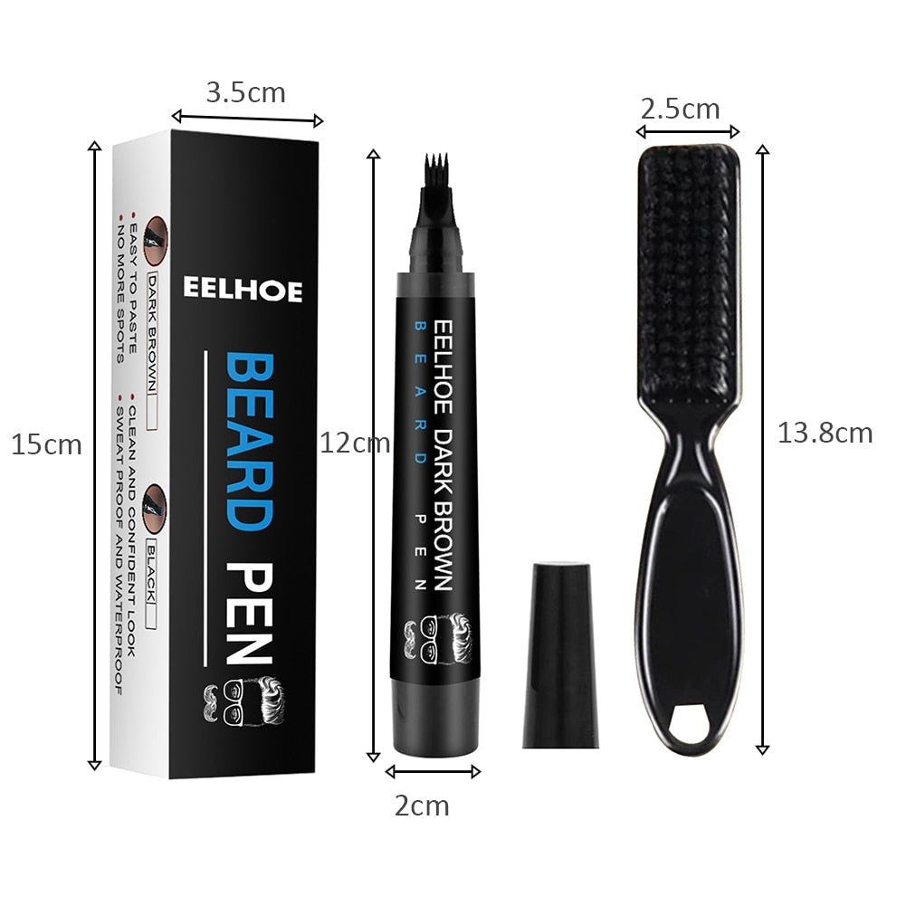 Nzmarket Waterproof Beard Filling Pen Kit – Fuller, Defined Beard Instantly