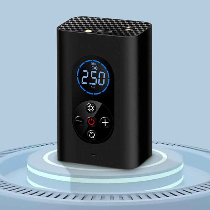 Nzmarket Portable Electric Tyre Inflator – Auto-Stop Digital Pressure Gauge