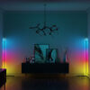 Nzmarket Slim LED Corner Floor Lamp – Adjustable Brightness, Warm White