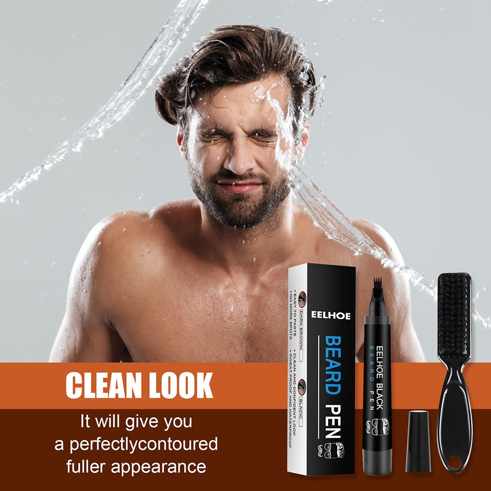 Nzmarket Waterproof Beard Filling Pen Kit – Fuller, Defined Beard Instantly