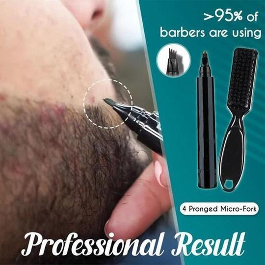 Nzmarket Waterproof Beard Filling Pen Kit – Fuller, Defined Beard Instantly