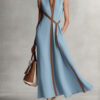 Wraposia | Sleeveless Wrap Elegant Occasion Maxi Dress