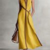 Wraposia | Sleeveless Wrap Elegant Occasion Maxi Dress