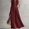 Wraposia | Sleeveless Wrap Elegant Occasion Maxi Dress