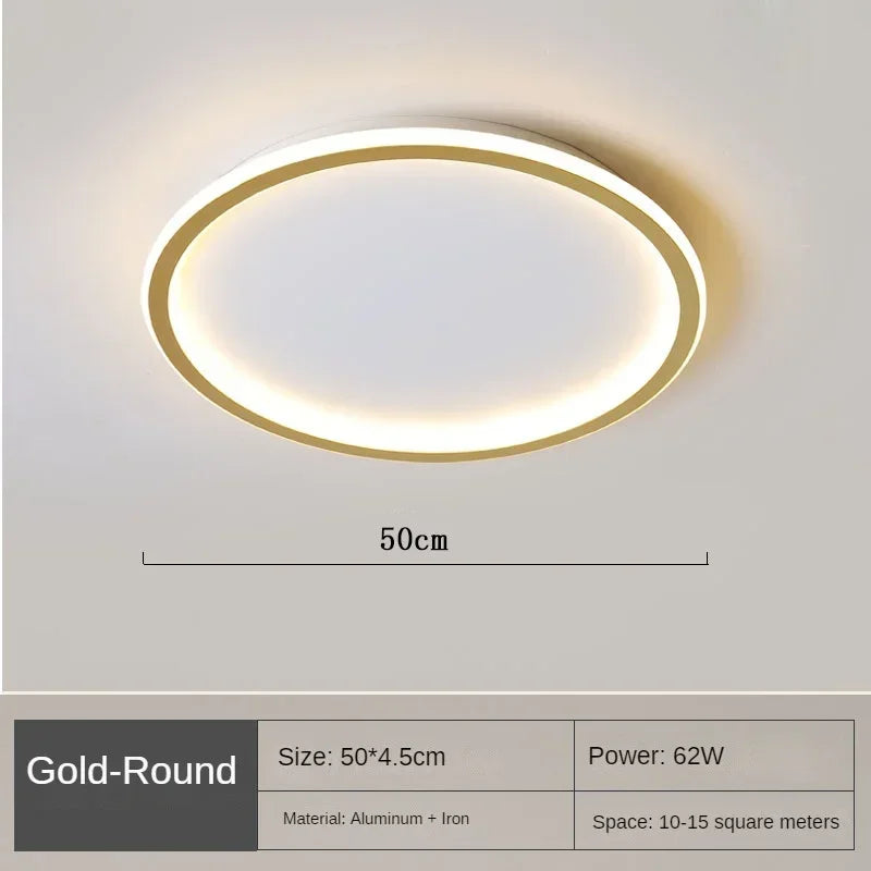 Nzmarket Nordica Scandinavian Round Ceiling Light – Warm LED, Multiple Sizes
