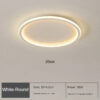 Nzmarket Nordica Scandinavian Round Ceiling Light – Warm LED, Multiple Sizes