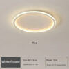Nzmarket Nordica Scandinavian Round Ceiling Light – Warm LED, Multiple Sizes