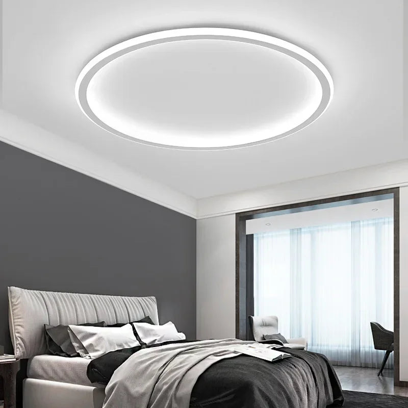 Nzmarket Nordica Scandinavian Round Ceiling Light – Warm LED, Multiple Sizes